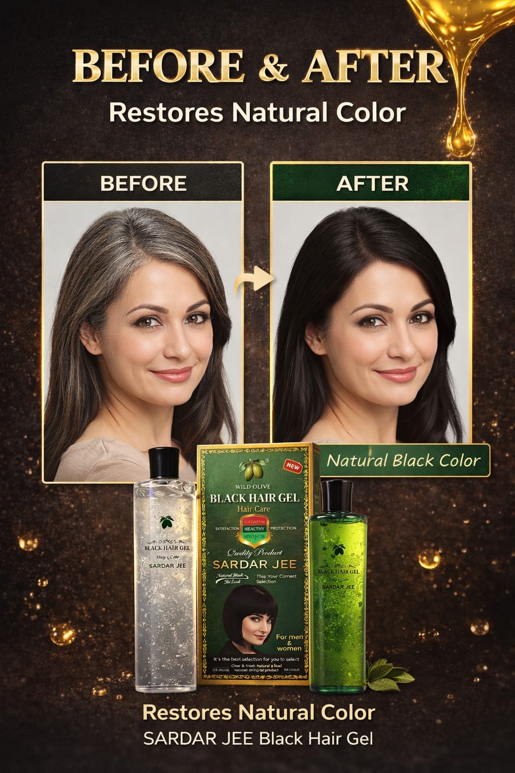 Sardarjee Hair color gel - 5 mins color guarantee